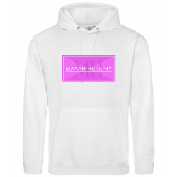 Mayah Herlihy Official Merchandise Unisex White P/W logo Hoodie